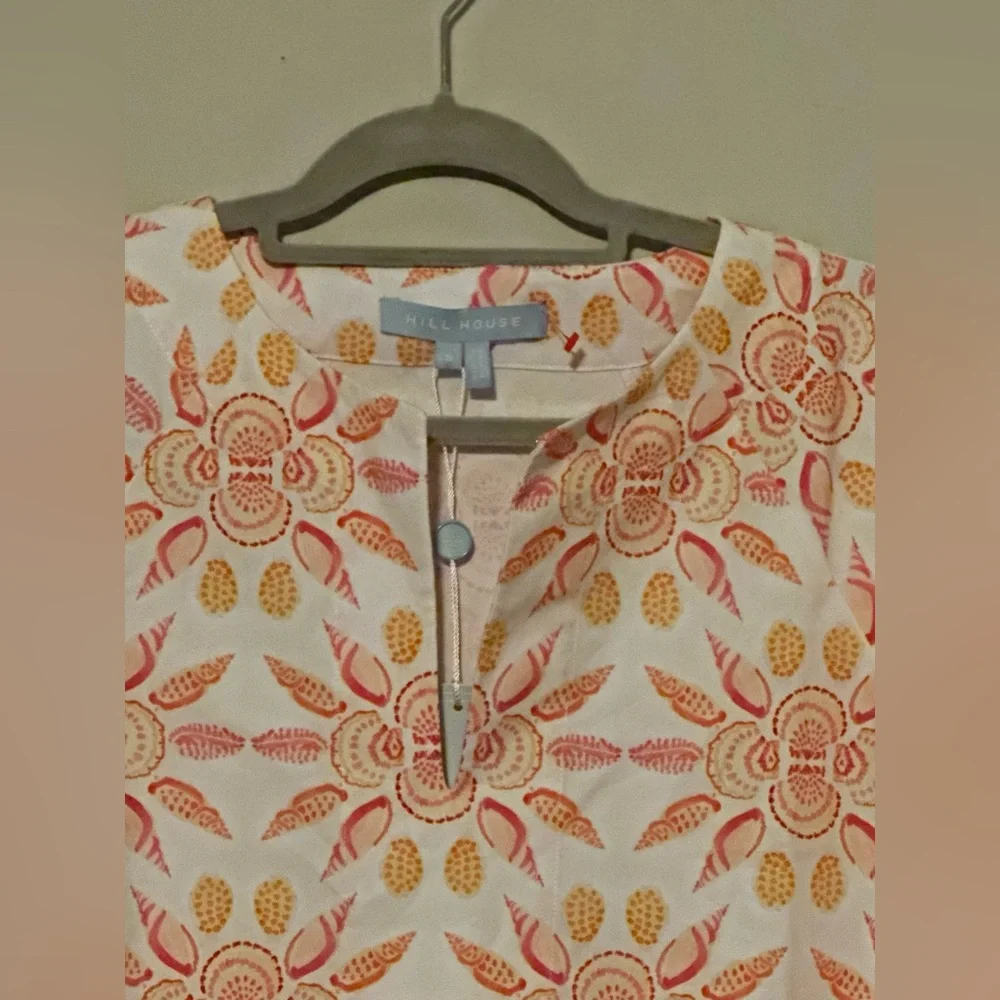 NWT Hill House Cotton Artemis Dress in  Shell Mosaic - Picture 6 of 13